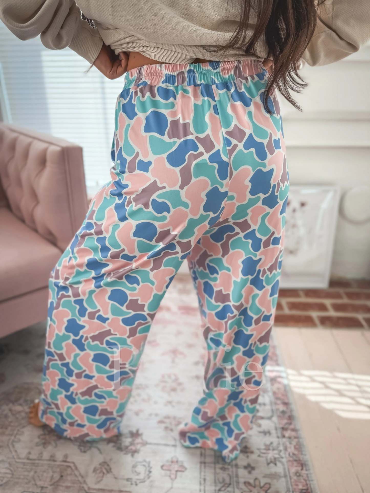 PREORDER Pastel Duck Camo Stretchy Cozy Pants