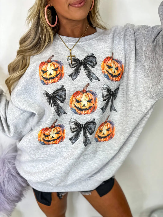 Jack O Lantern Coquette Sweatshirt