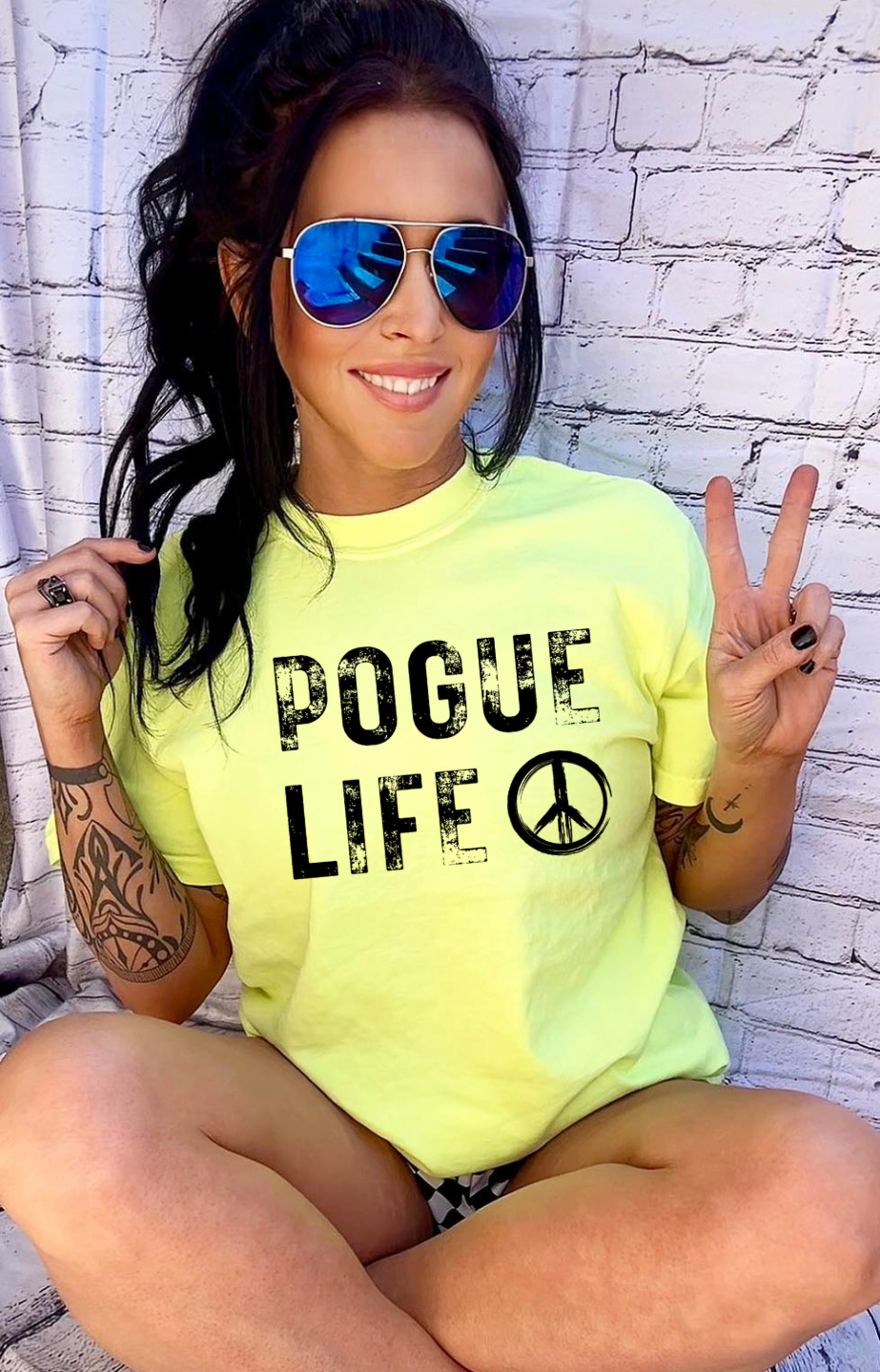 Pogue Life Peace Sign Tee/Sweatshirt