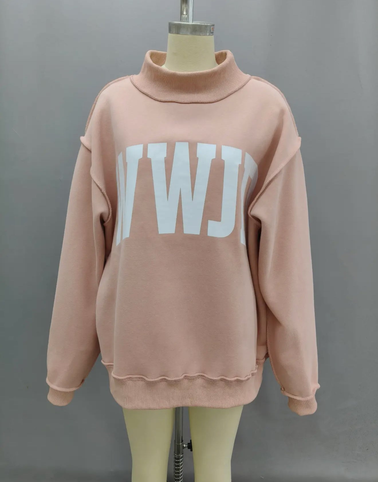 WWJD/Amen Reversible Mockneck Sweatshirt