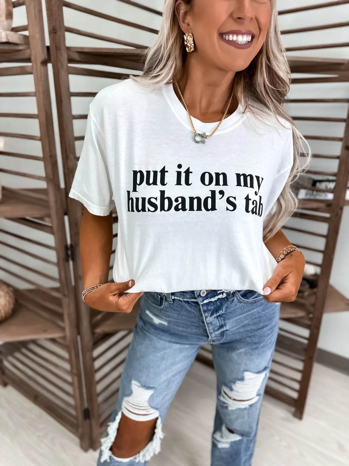 Put it on My Husband’s Tab Tee