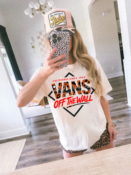Leopard Flame Off the Wall Tee