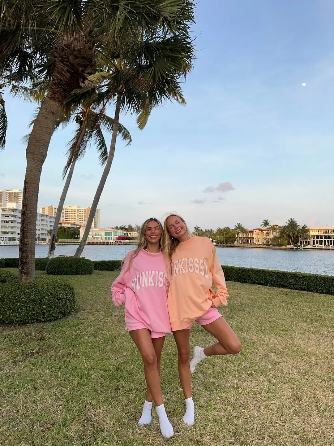 PREORDER Papaya Sunkissed Embroidered Mockneck Sweatshirt