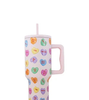 Candy Hearts Tumbler