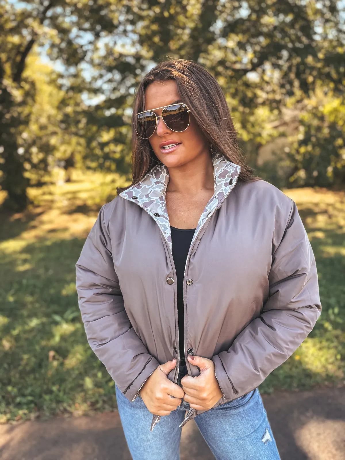 PREORDER Duck Camo Reversible Puffer Jacket