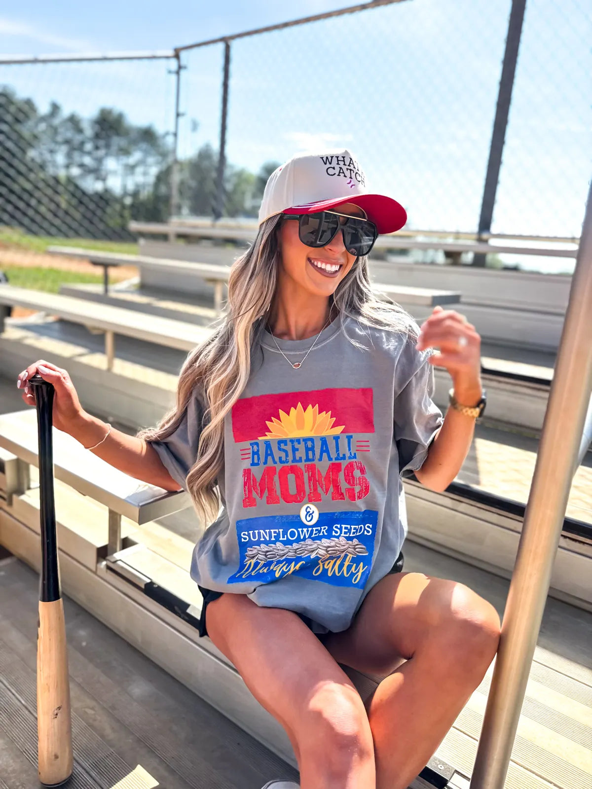 Baseball Moms Sunflower Seeds Tee