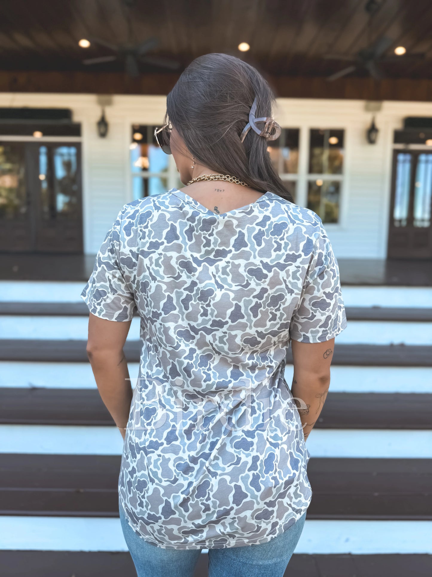 PREORDER Duck Camo V Neck Tee