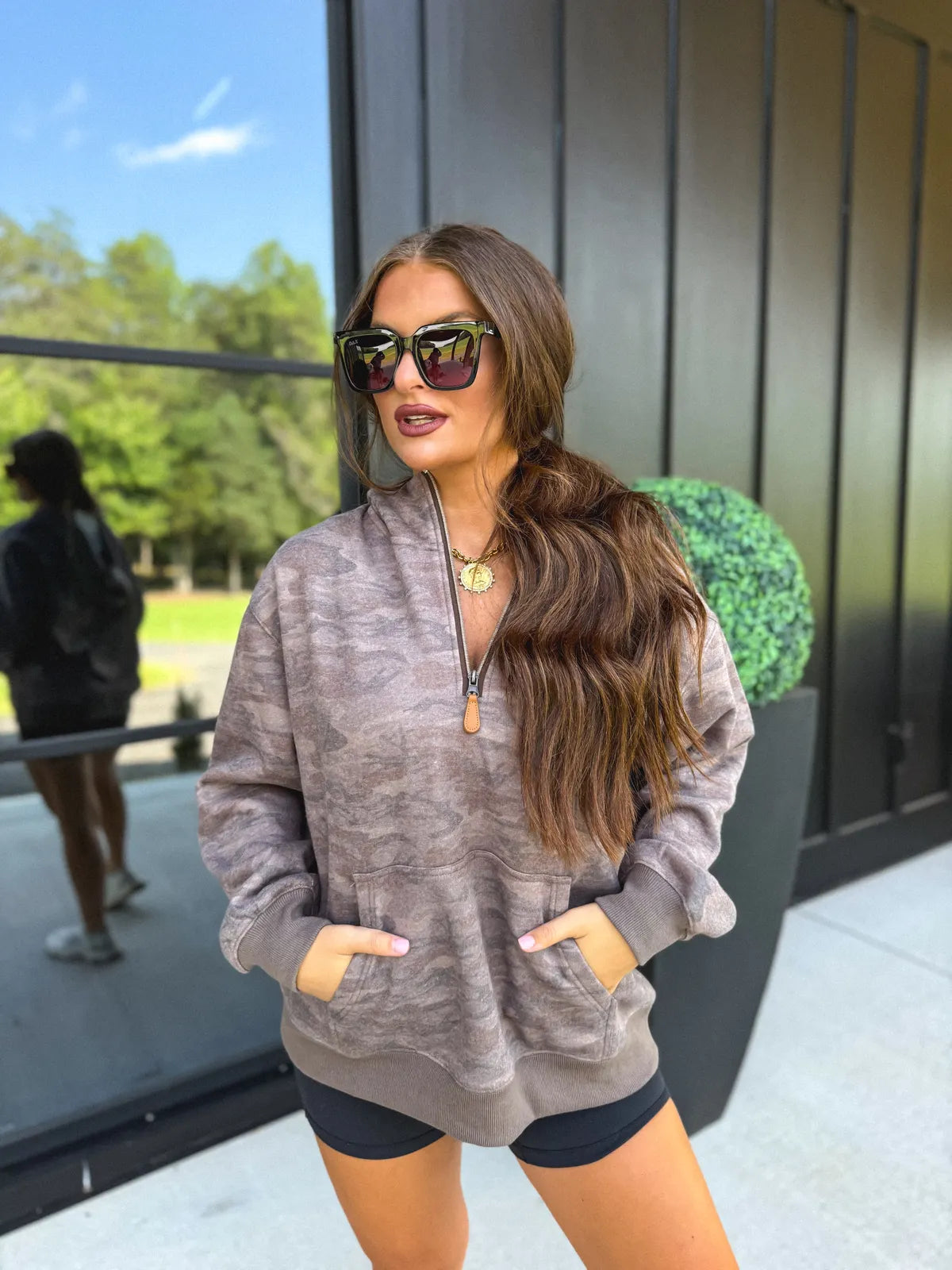 Preorder Smoked Oak Camo Comfort Quarter Zip