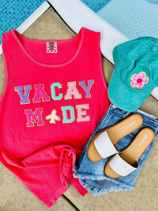 Vacay Mode Chenille Patch Tank