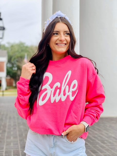 Babe Barbie Puff Sweatshirt