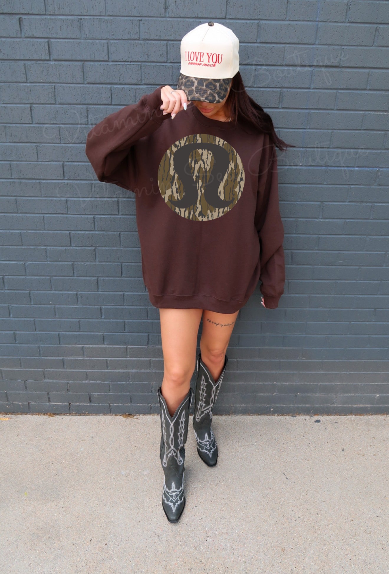 Lulu Woodland Camo Oversized Sweatshirt