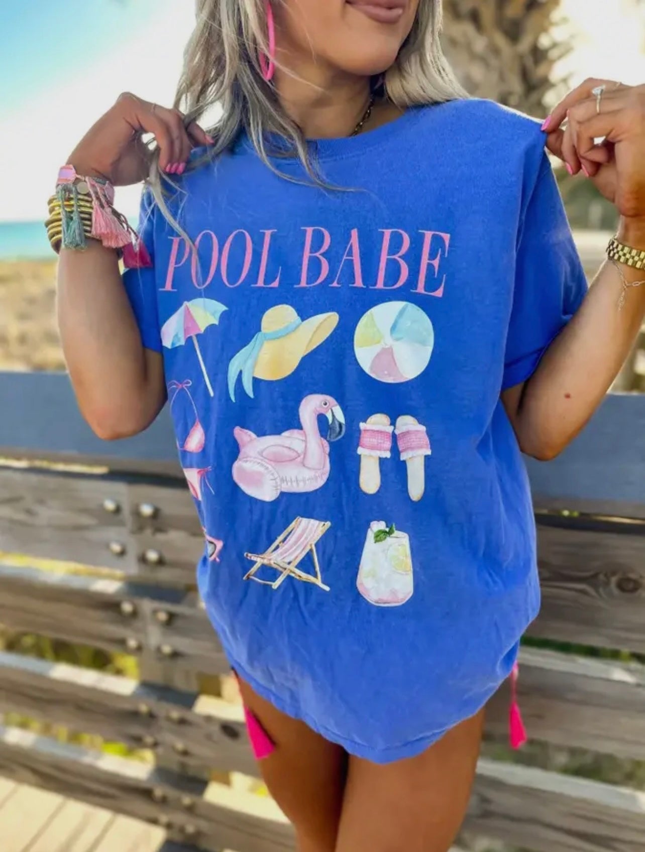 Pool Babe Collage Tee