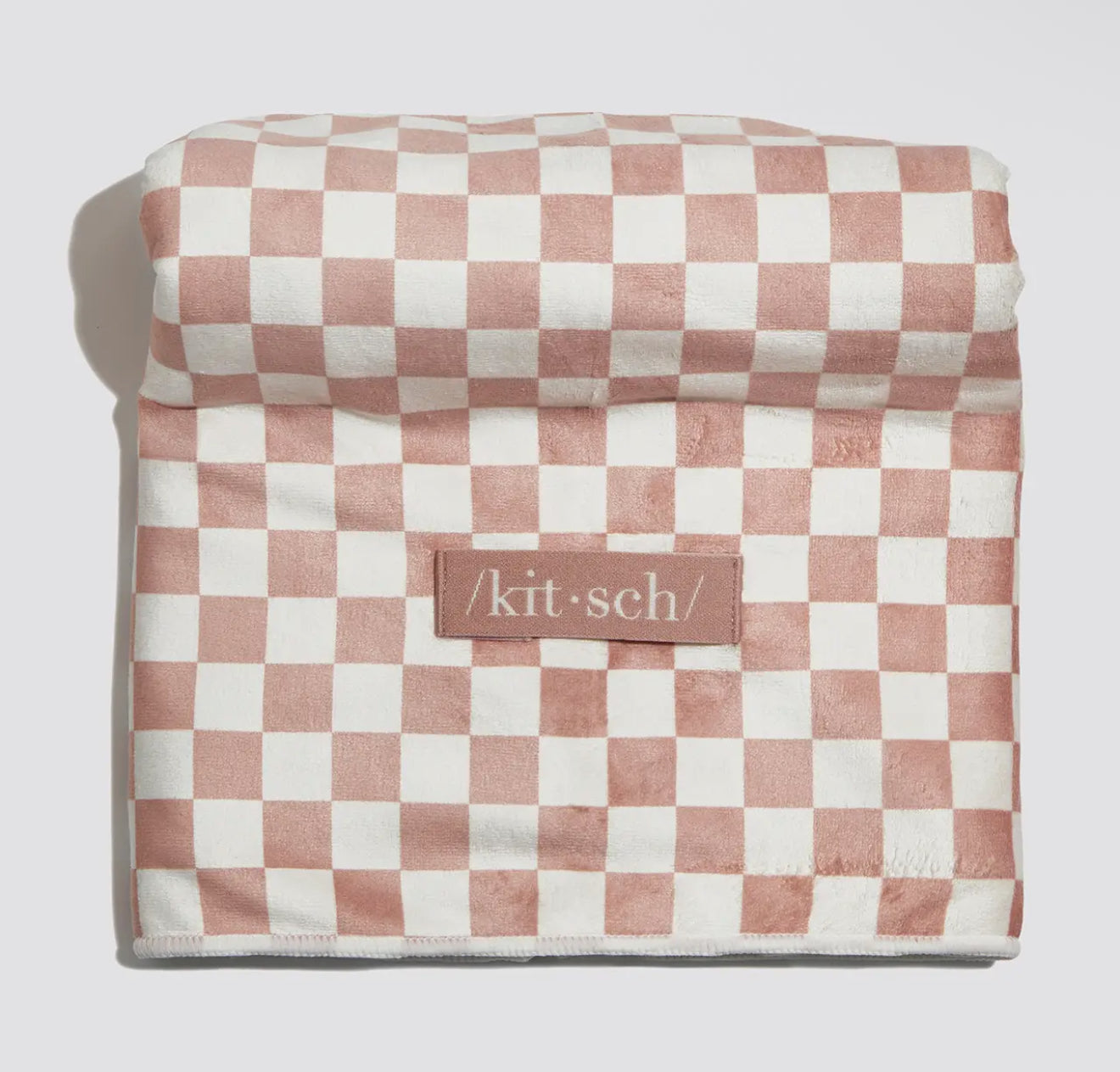 Neutral Checkered Quick Dry Hair Towels