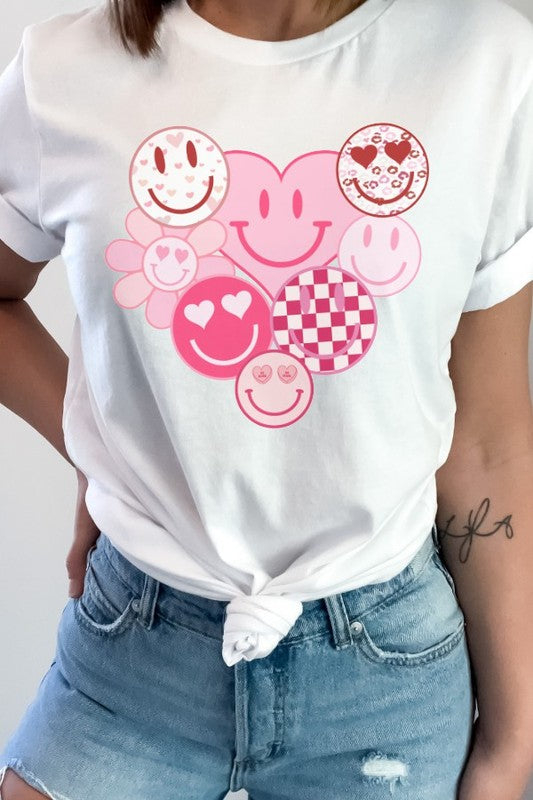 Valentine's Heart Smiley Tee