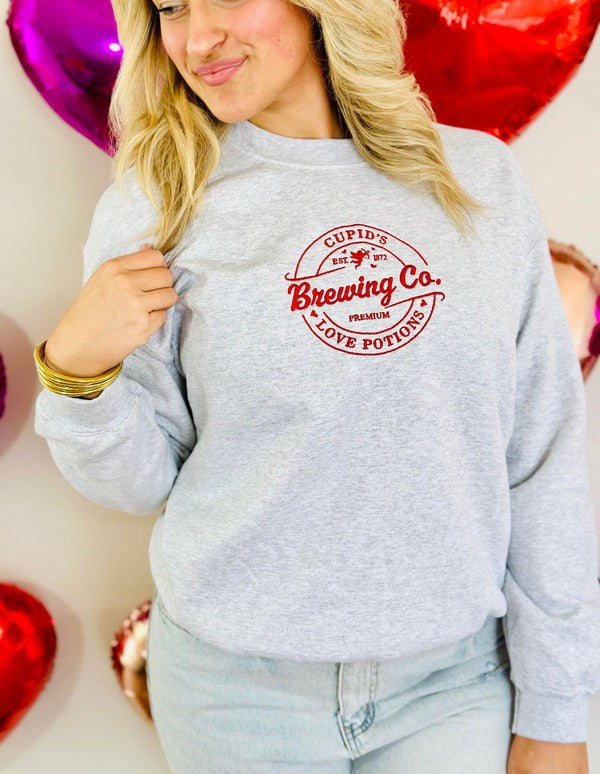 Cupid's Brewing Company Embroidered Sweatshirt