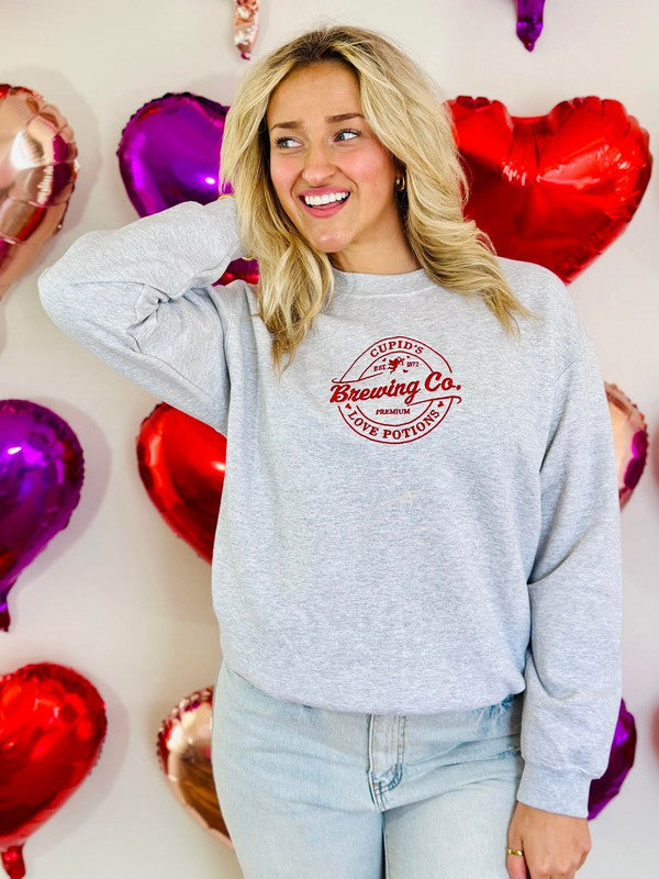 Cupid's Brewing Company Embroidered Sweatshirt