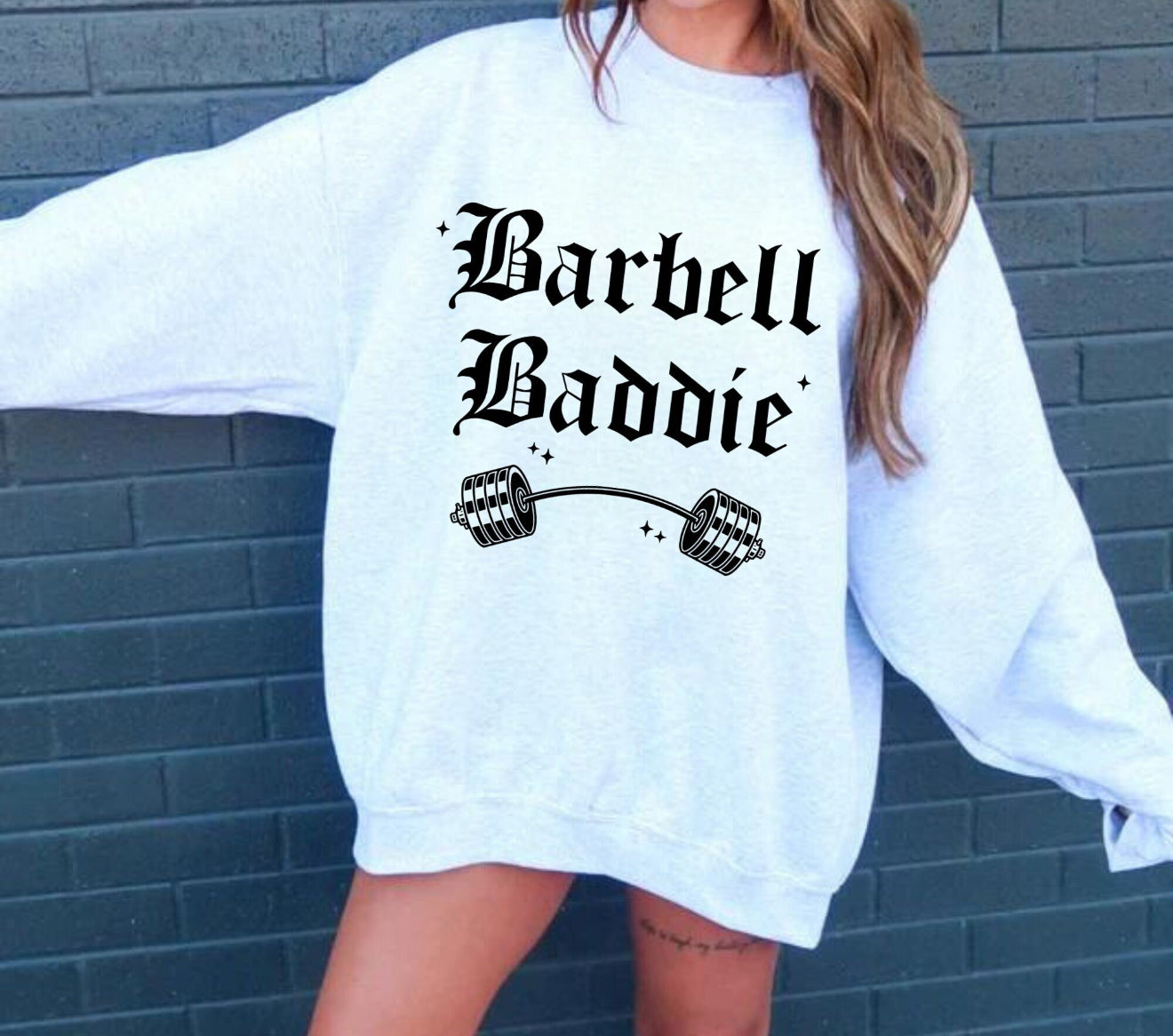 Barbell Baddie Tee/Sweatshirt