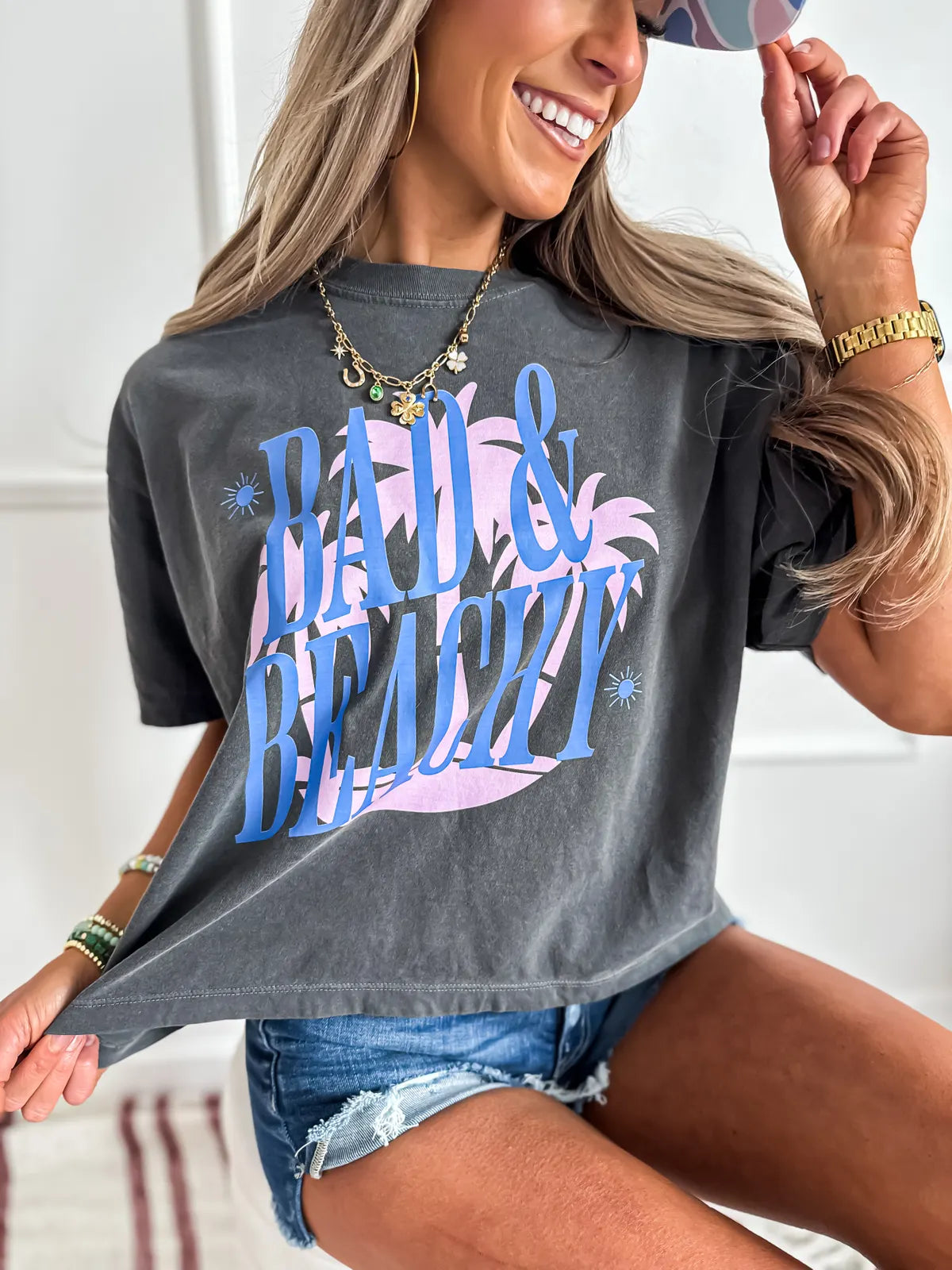 Bad & Beachy Boxy Tee