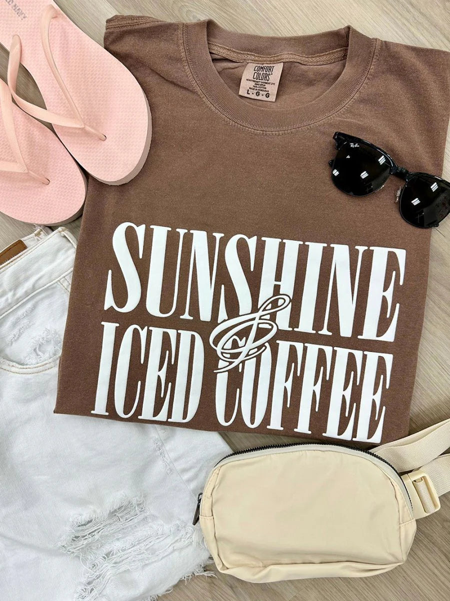 Sunshine & Iced Coffee Puff Tee