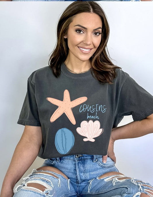 Cousins Beach Seashells Tee
