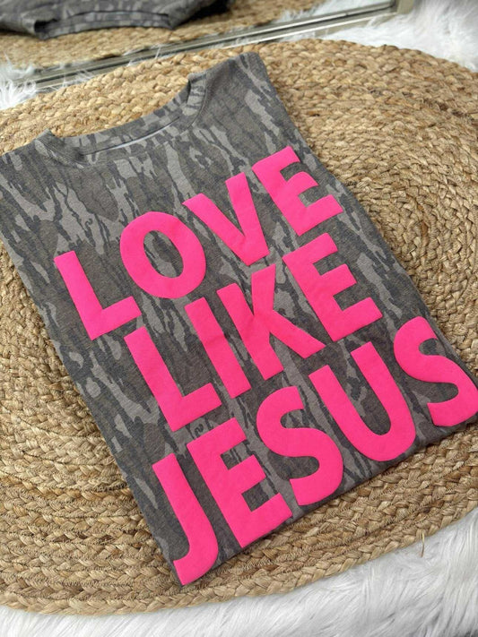 Love Like Jesus Camo Tee