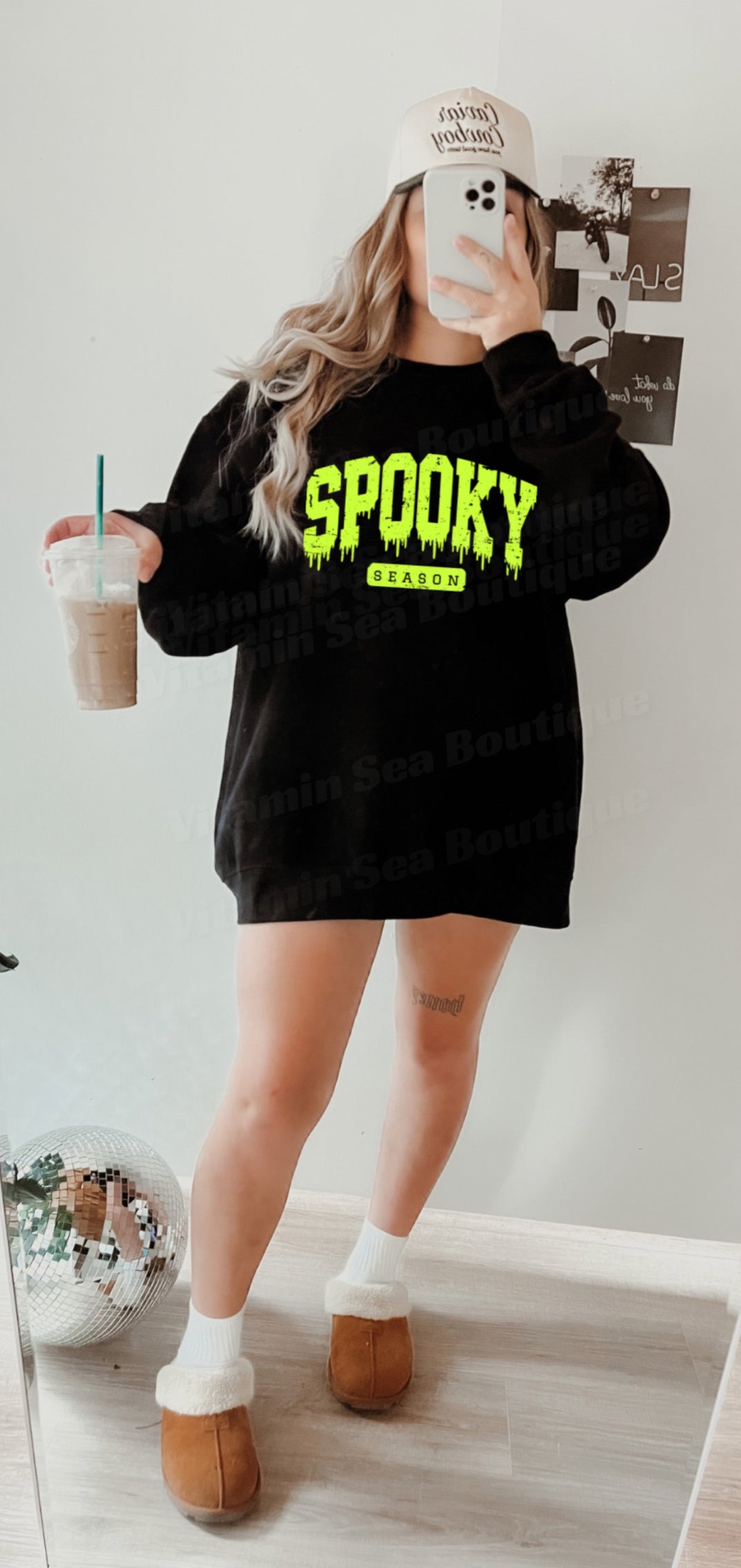 Spooky Season Neon & Black Tee/Hoodie