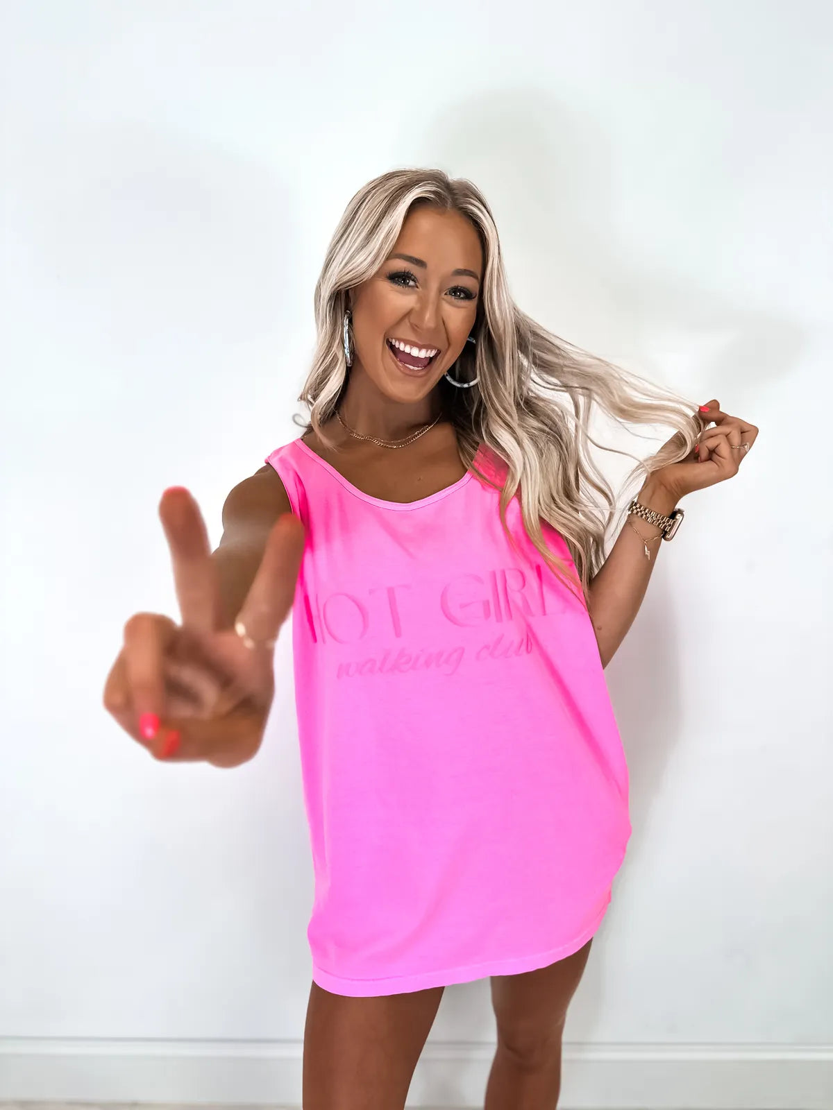 Hot Girl Walking Club Neon Tank/Tee