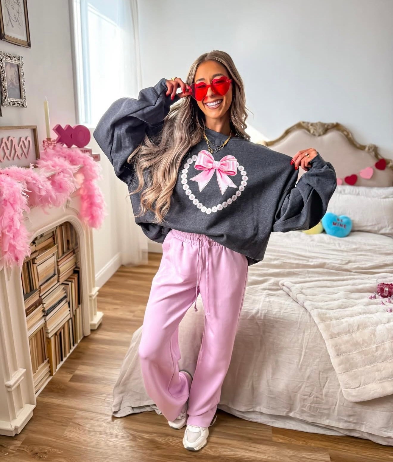 Pearl Hearts Sweatshirt