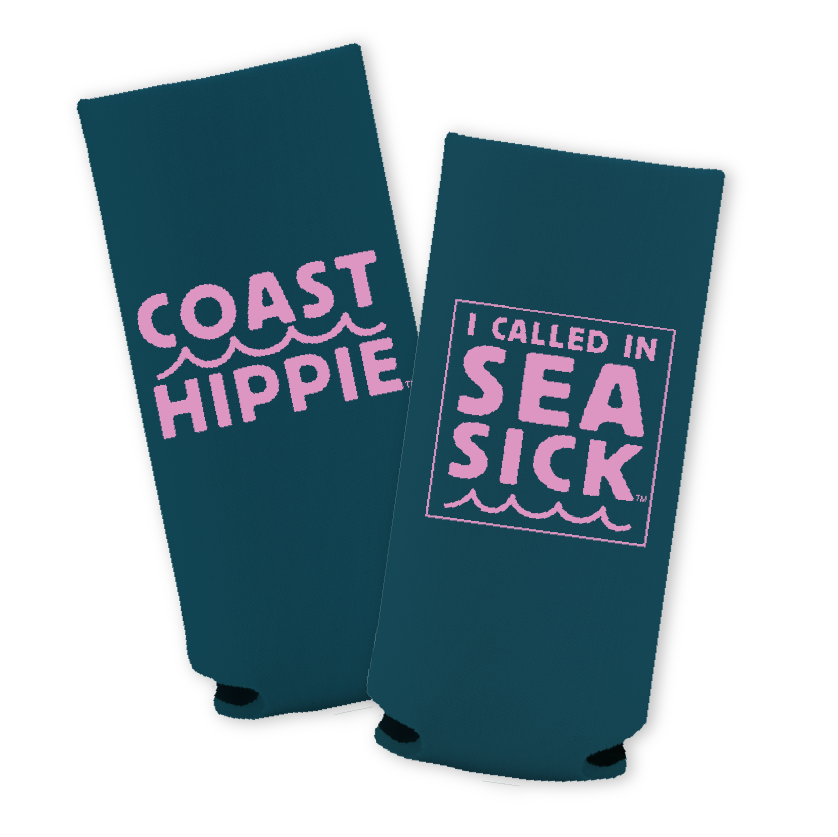 Navy Pink Koozie