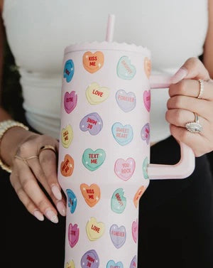 Candy Hearts Tumbler