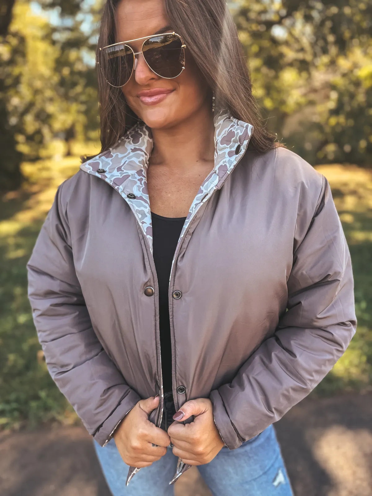 PREORDER Duck Camo Reversible Puffer Jacket