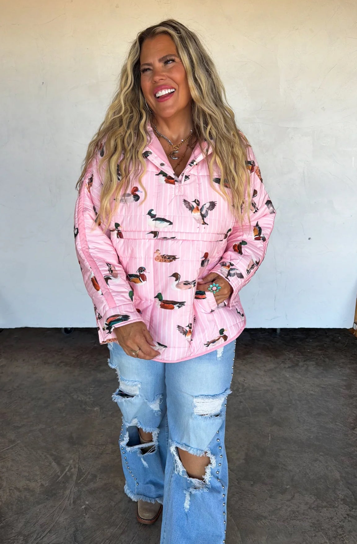 Preorder Outdoorsy Pink Mallard Camo Puffer Jacket