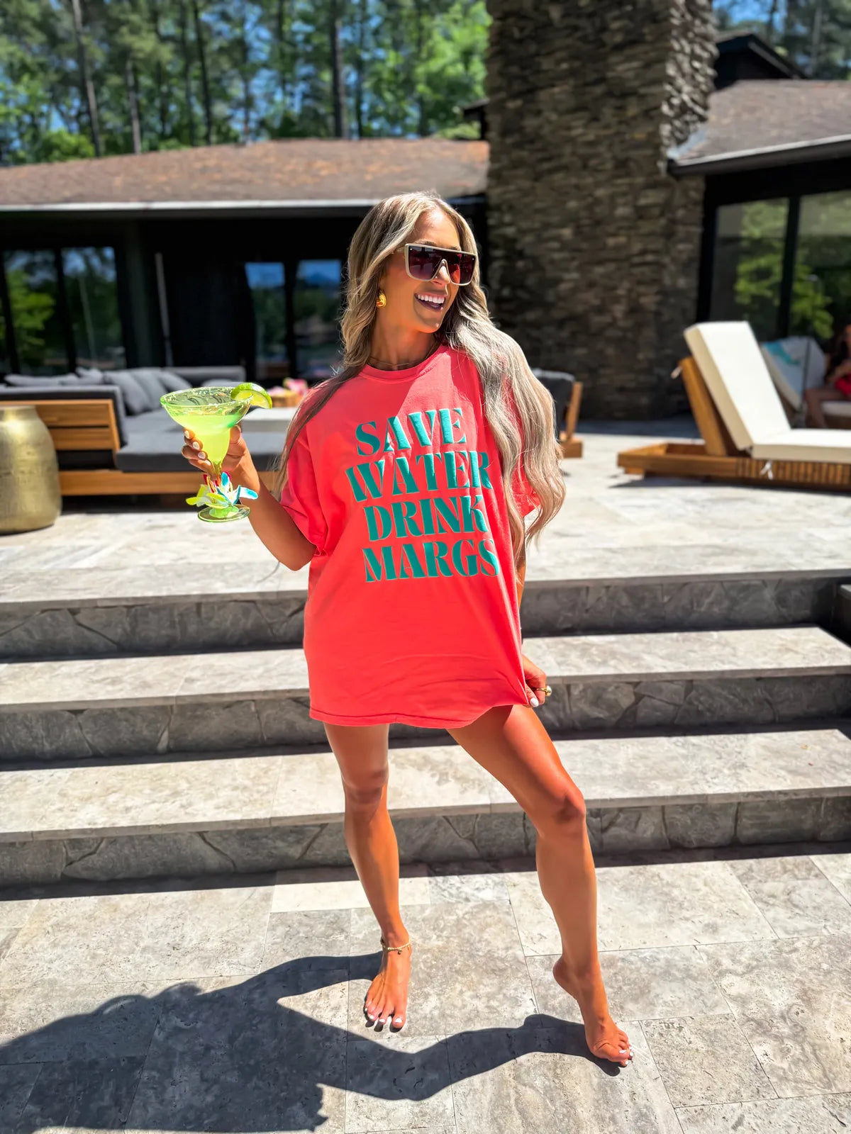Save Water Drink Margs Watermelon Tee