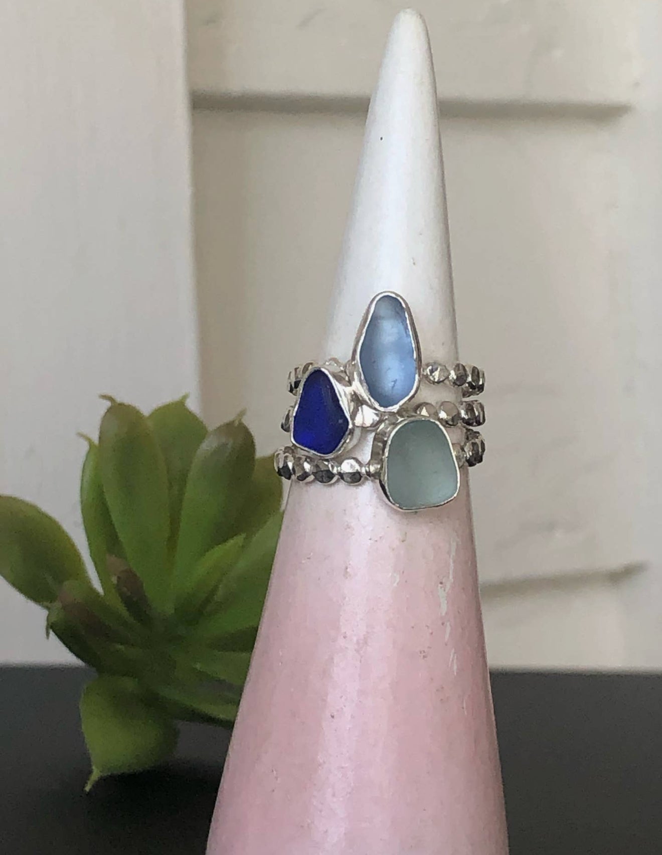 Dainty Seaglass Ring