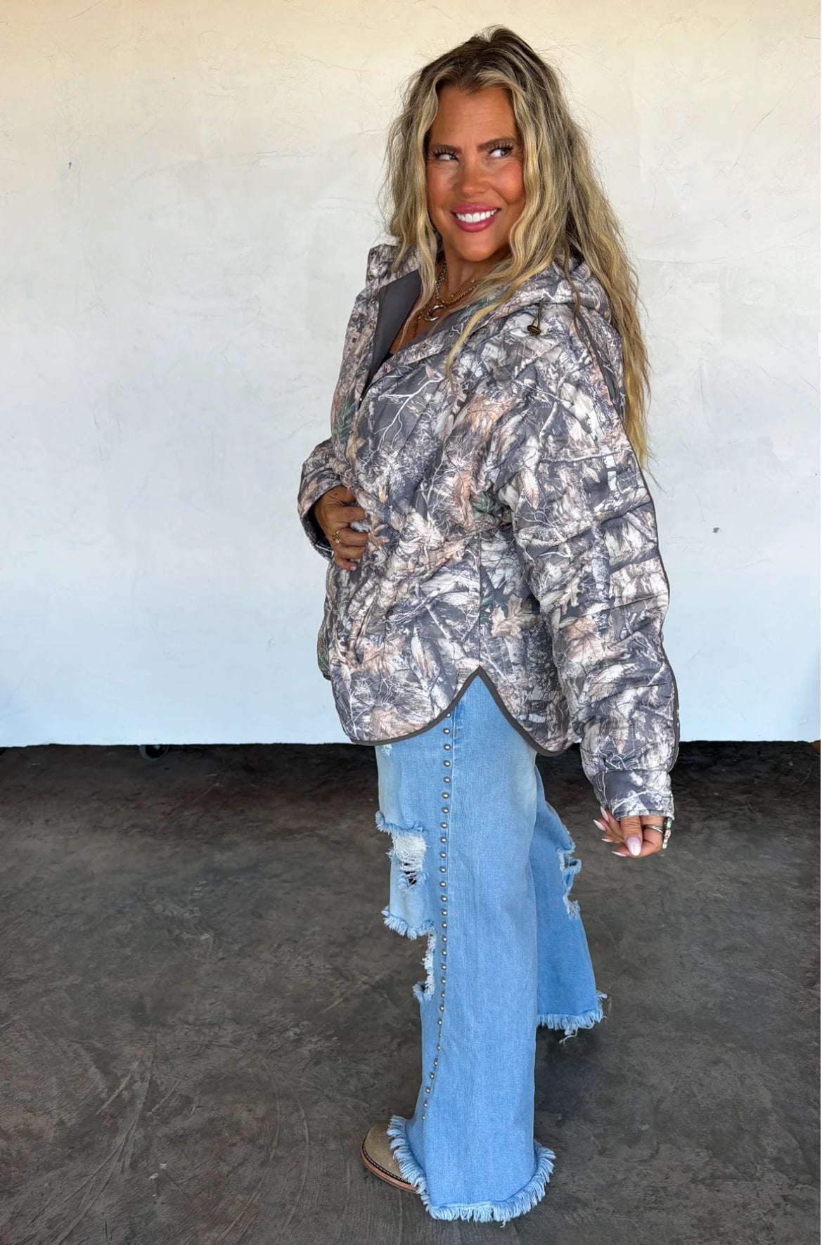 Preorder Outdoorsy Woods Camo Puffer Jacket