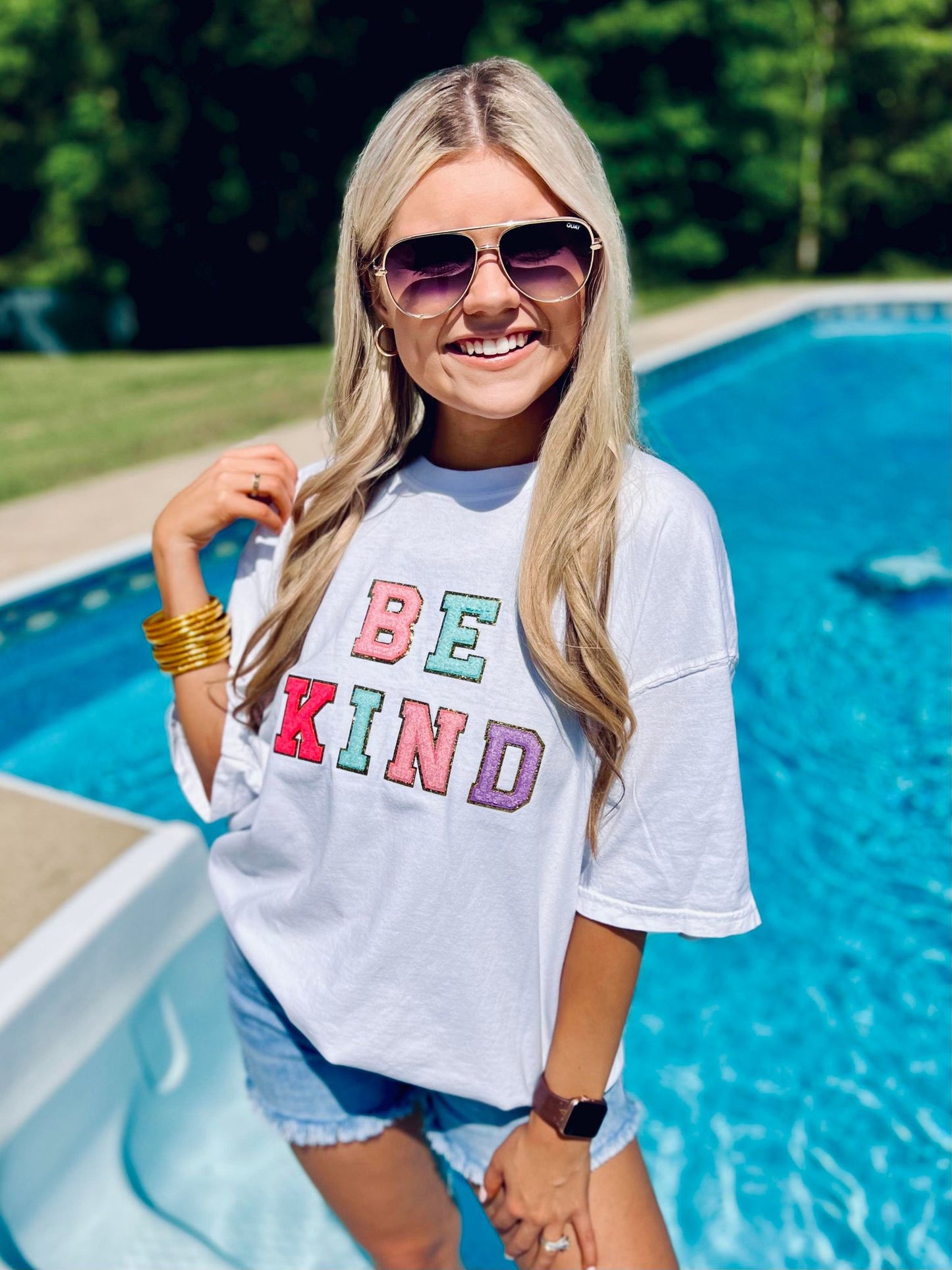 Be Kind Chenille Patch Tee