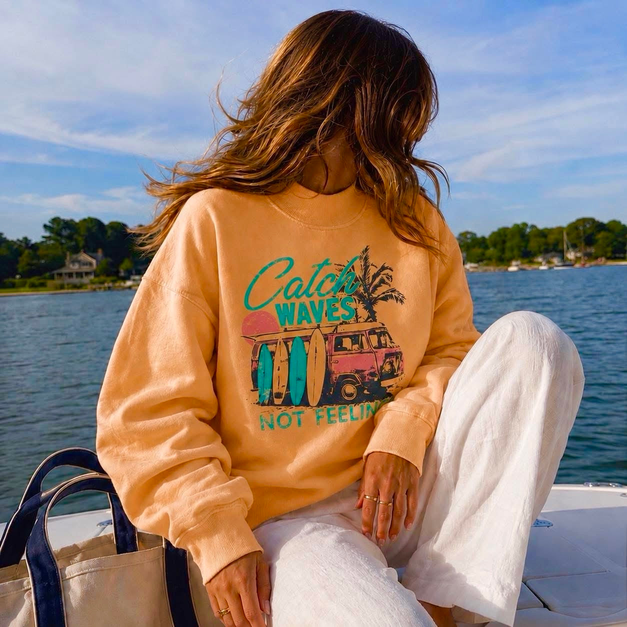 Catch Waves Mockneck