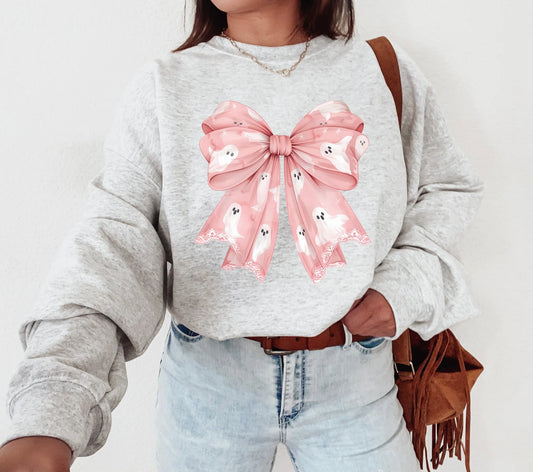Ghostie Bow Sweatshirt