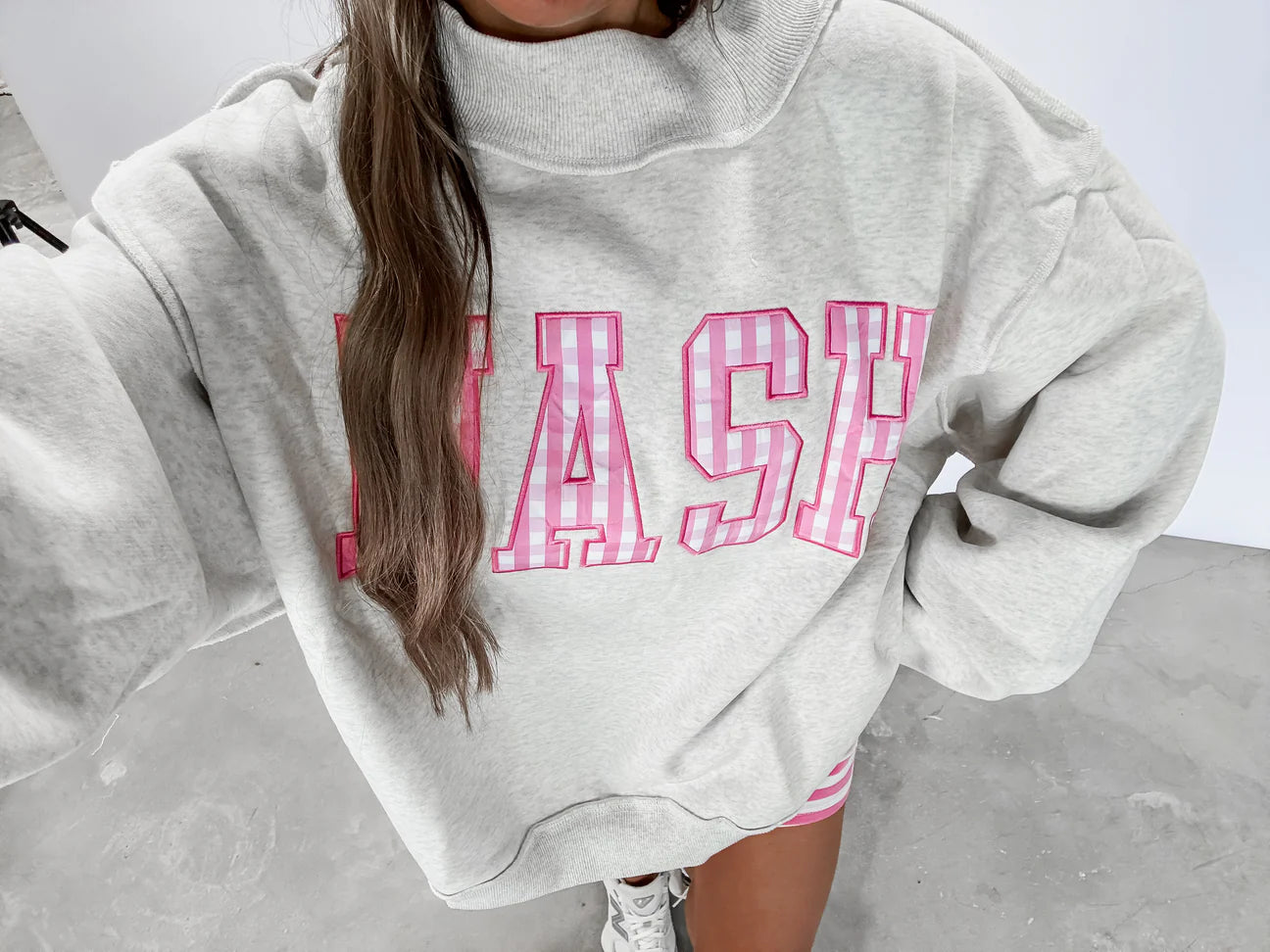 Nash Pink Mockneck Sweatshirt