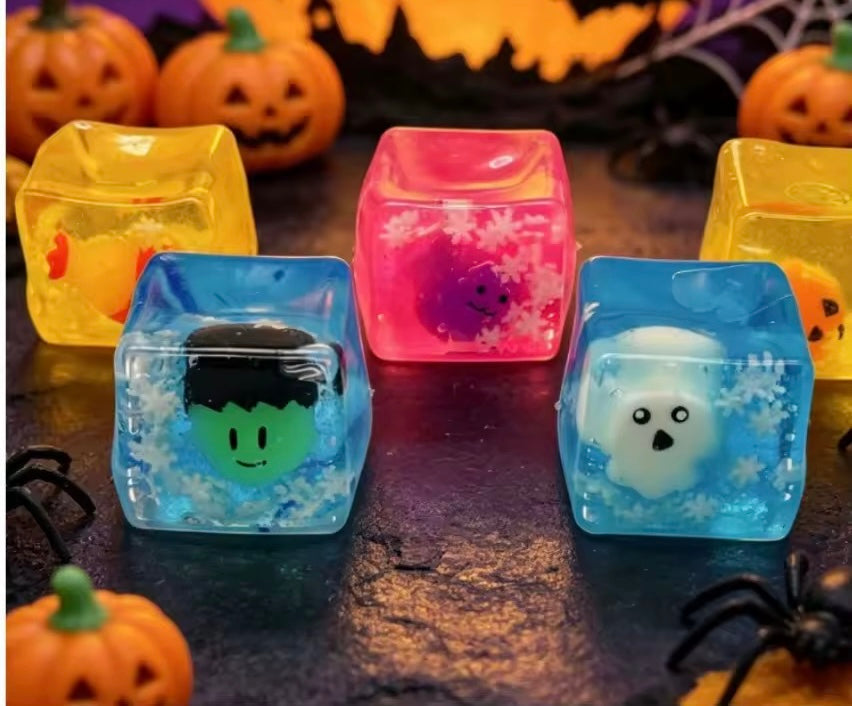 Halloween Glow In The Dark Cube Squishy