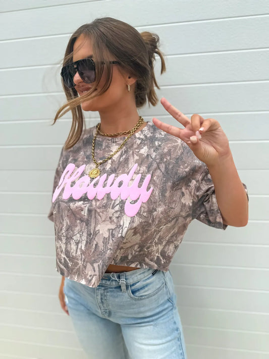 Howdy Camo Cropped Tee
