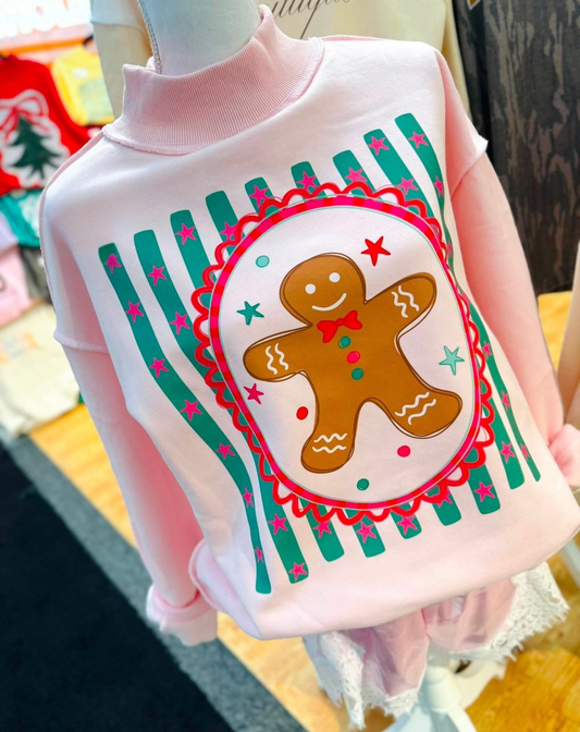 Gingerbread Mockneck