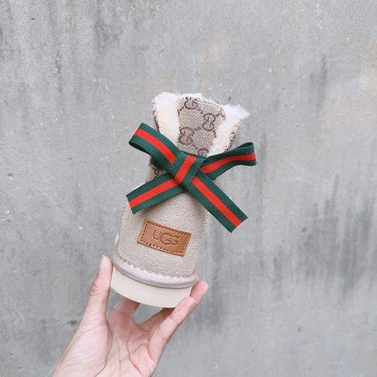PREORDER Preppy Holiday Bows Mini Boots