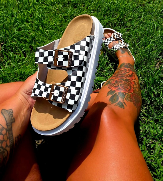 PREORDER Checkered Slides