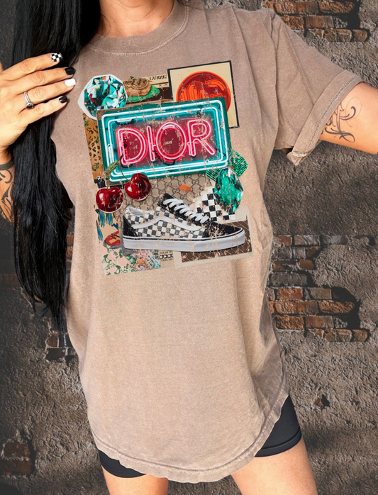 Preppy Dior Collage Tee