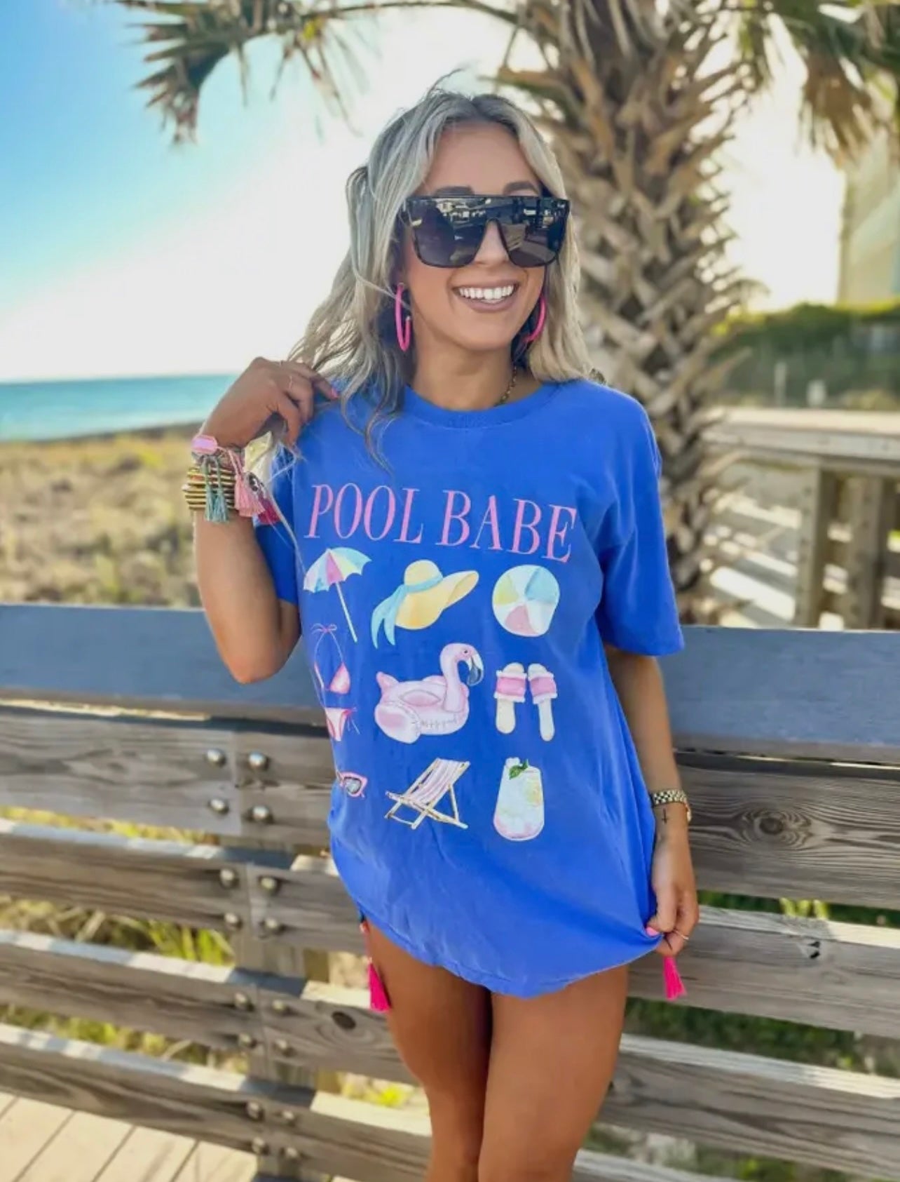 Pool Babe Collage Tee