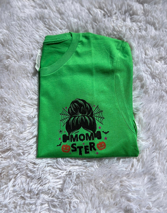 MOMSTER HALLOWEEN TEE (GREEN)