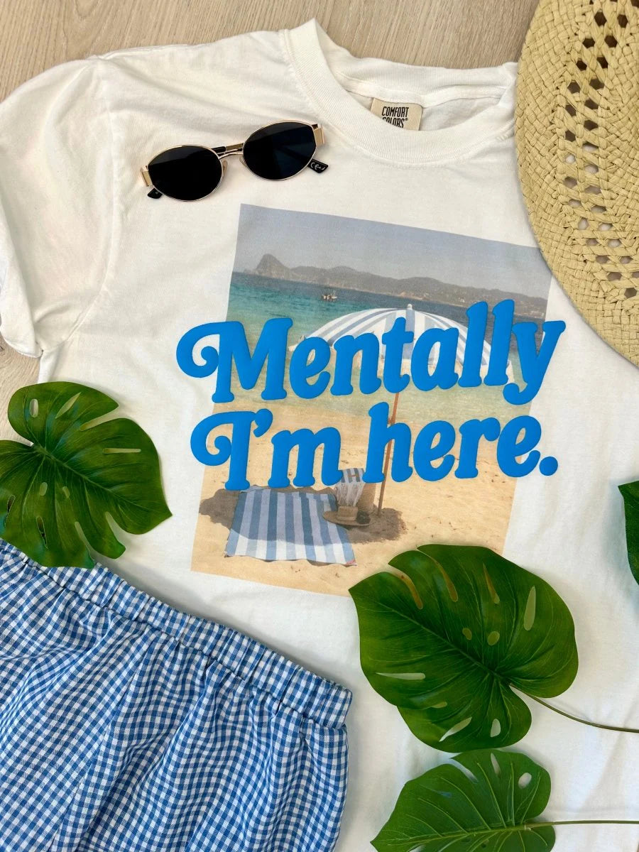 Mentally I’m Here Puff Tee
