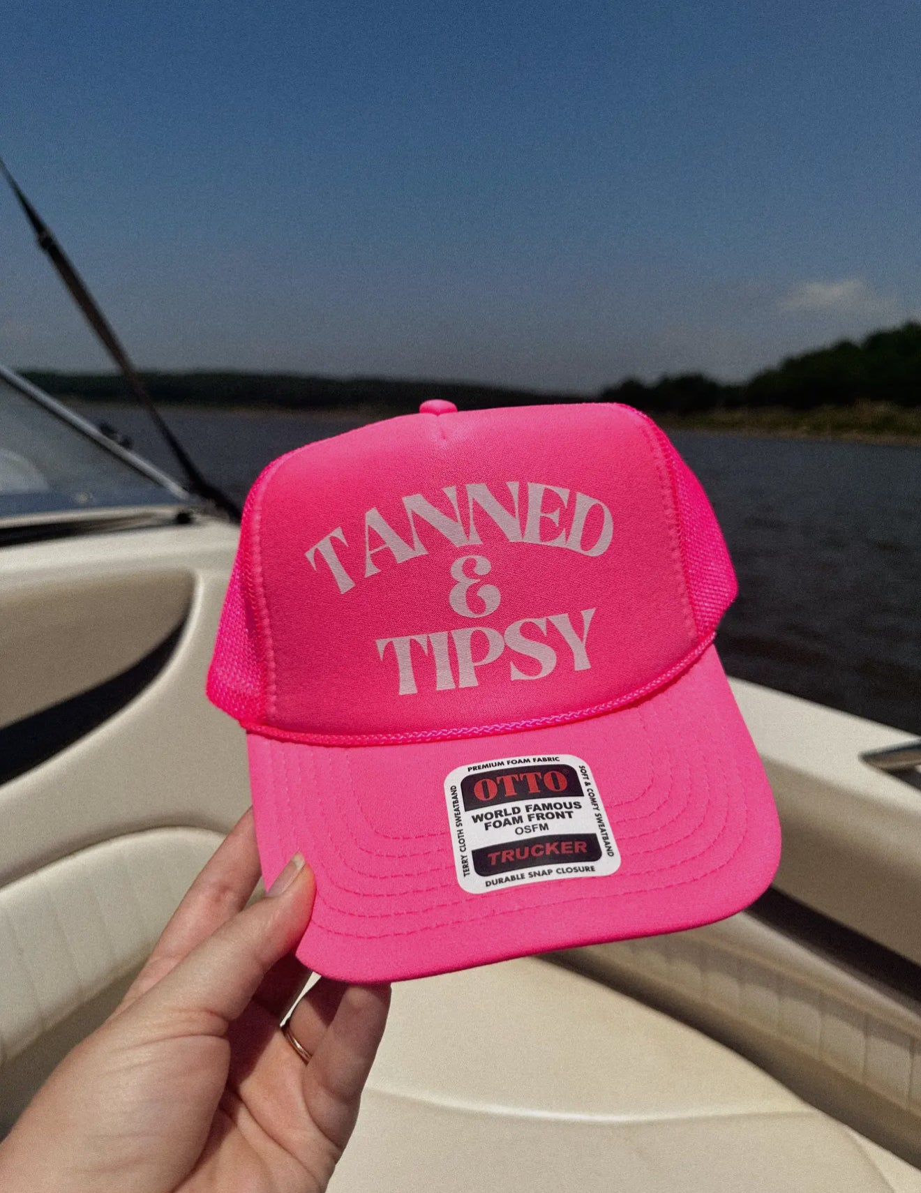 Tanned & Tipsy Neon Hat