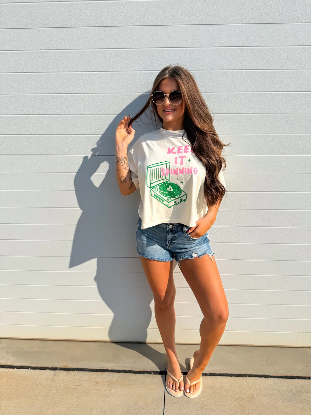 Keep It Spinning Boxy Tee